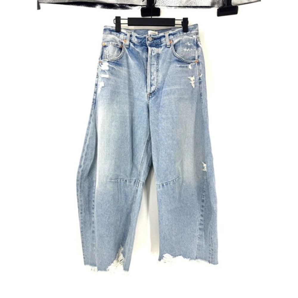 Citizens of Humanity Horseshoe Jeans Savanh Distressed Blue Denim Size 29 - Picture 4 of 8